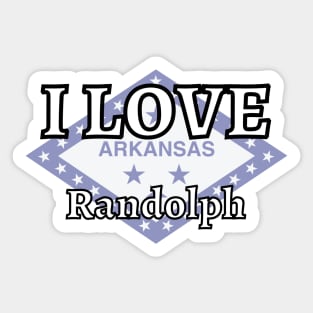 I LOVE Randolph | Arkensas County Sticker